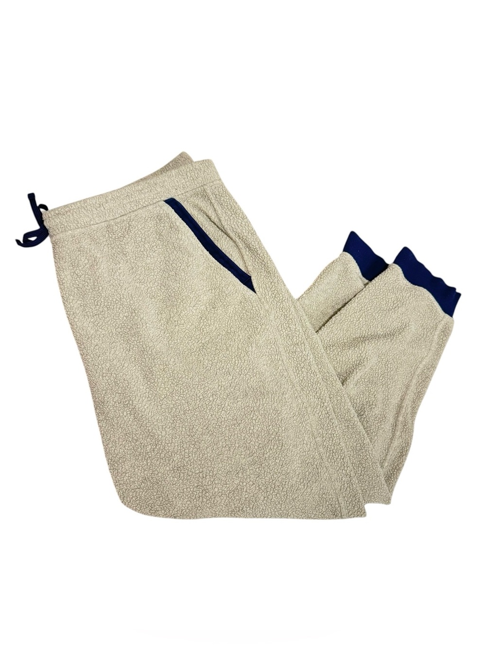 Patagonia Mens Shearling Fleece Jogger Pants in Natural Oatmeal Size 3XL